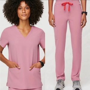 Figs Scrub Set Chalk Pink